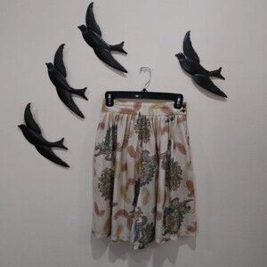 Vintage  NEW! Whistles Washable Silk Paisley High Waisted Shorts - Size M